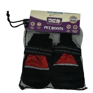 Pet Boots Heart To Tail MEDIUM Dog Non-Slip Reflective Warm Lining Keep Paws Dry